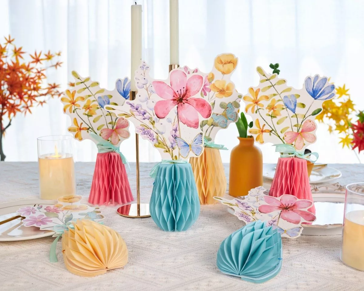 spring paper vase centerpieces factory