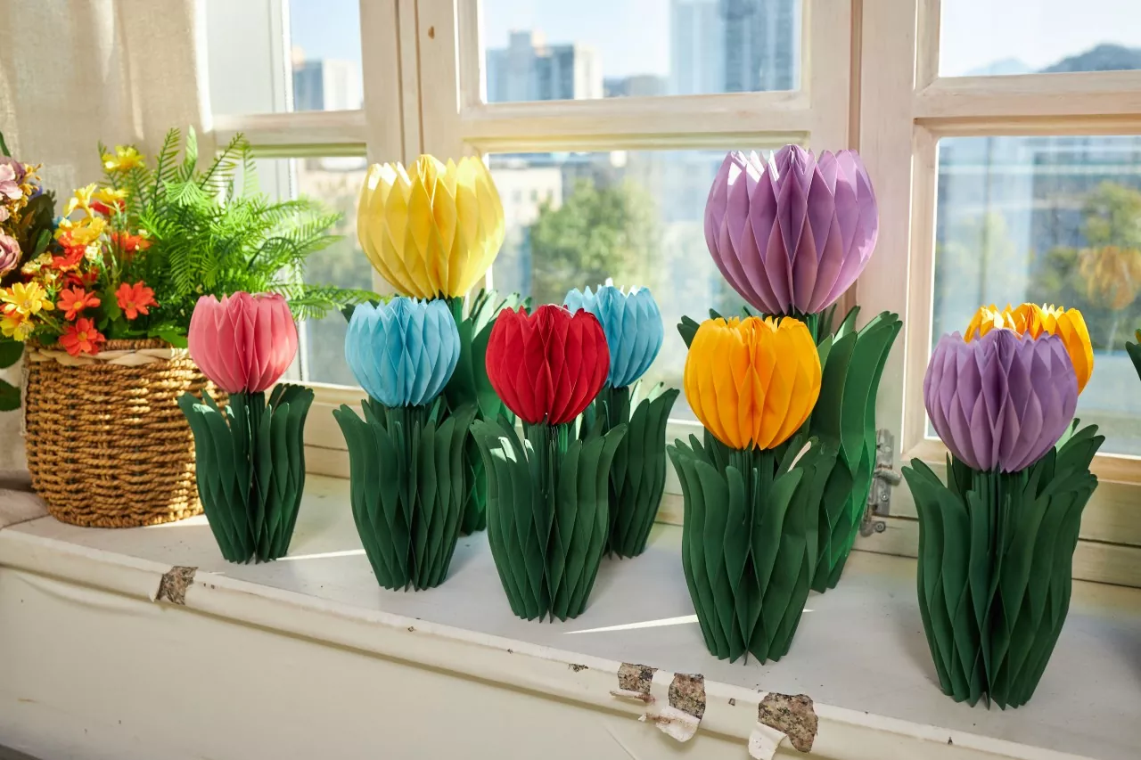 Sunbeauty Spring Floral Paper Honeycomb Centerpieces Factory