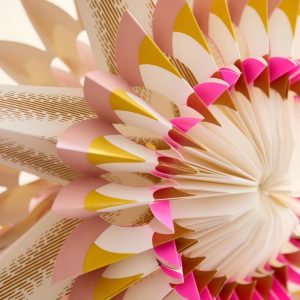 Custom Made Multi-Layered And Foldable Colorful Paper Star Lamp