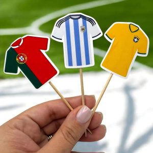 Custom Soccer Cupcake Toppers Private Label Factory