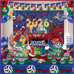 2026 Soccer Party Banner & Tableware | OEM Factory