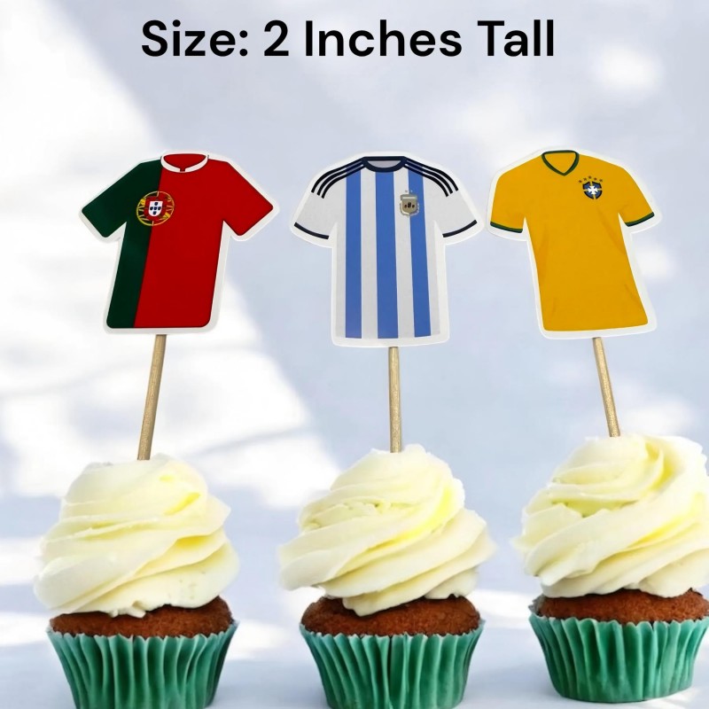 Size of Custom Soccer Cupcake Toppers Factory