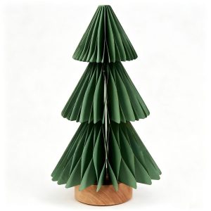 Foldable 3-Tier Christmas Tree Honeycomb Lamp | Bulk Winter Tabletop Decor Light