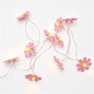 Custom Felt Daisy Decorative Lights | OEM Home/Event Floral Lighting Supplier