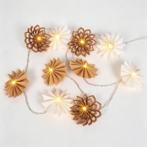 Custom Origami Paper Star/Flower String Lights | OEM Neutral Home/Event Decor Lighting Supplier