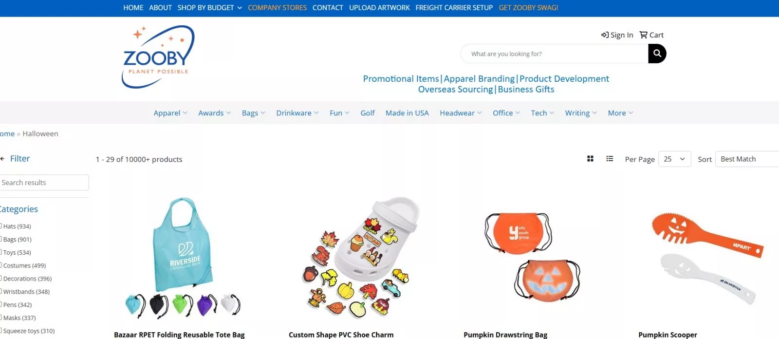 Zooby Promotional — Best for Custom Event Merchandise