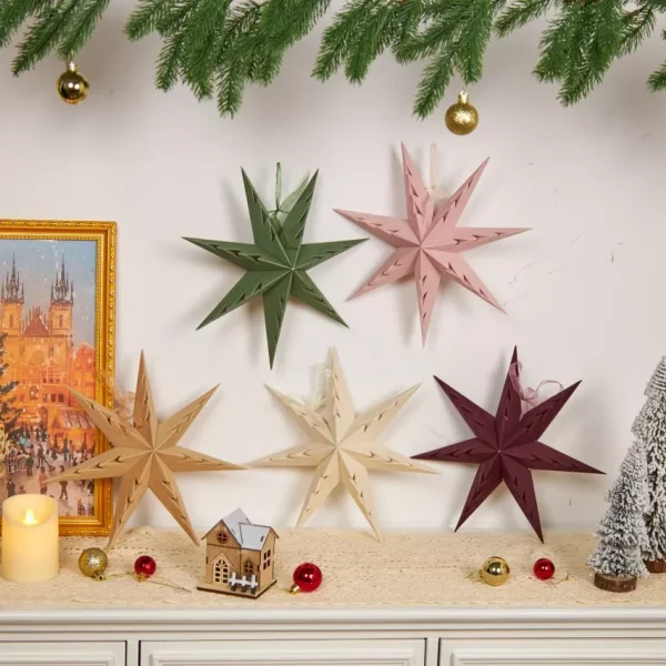 Custom Eco-Friendly Paper Star Decorations for Home Decor